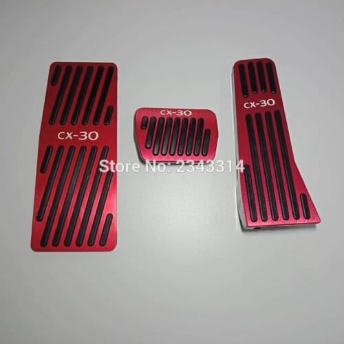 Car Styling Accessory For Mazda CX-30 cx30 2019 2020 Aluminum AT Accelerator Pedal Gas Brake Pad Pedal Protectors Interior