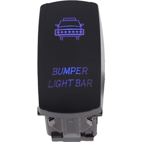 New Blue LED Laser Bumper Light Bar 5 Pin 20A 12V For Car Boat Truck SUV ATV UTV