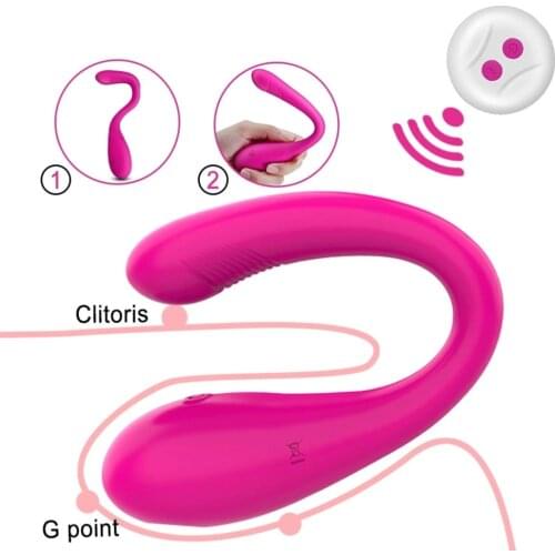 Wireless Remote Control Panties Vibrator U-Shaped Jump Egg Adult Toys For Couples Vagina Clitoris Stimulator Female Masturbator