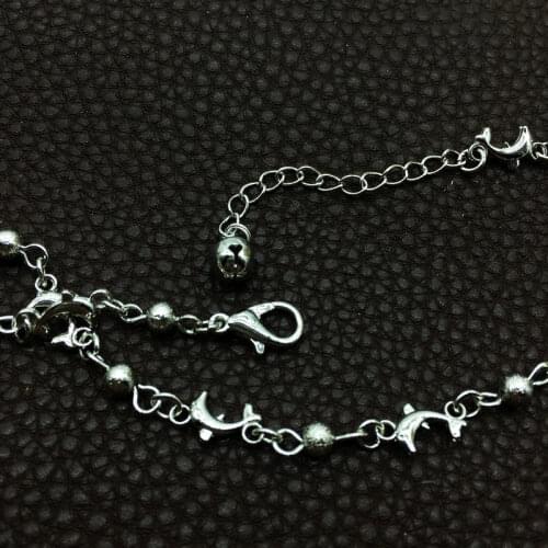12pcs Wholesale Little Bell Anklet Bracelet Titanium Steel Women Girl Lover Barefoot Anklet Fashion Foot Chain Jewelry