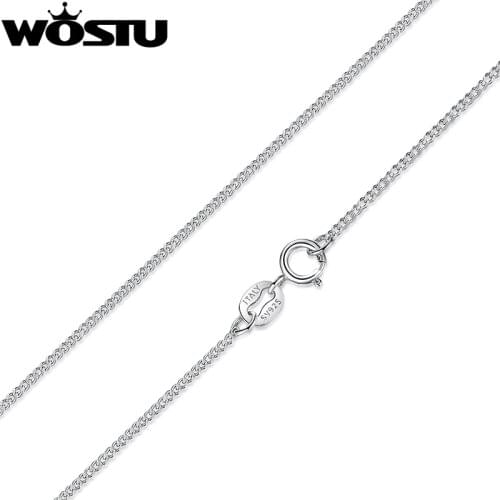 Hot Sale 925 Sterling Silver Link Chains Necklaces Fit For Pendant Charm For Women Men Luxury S925 Jewelry Gift SCA006