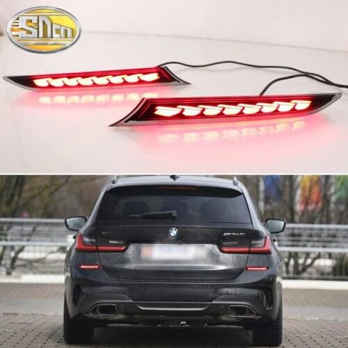 For BMW G20 G28 330i 340i M340d 3-in-1 Functions 12V LED Bumper Light Rear Fog Lamp Brake Light Dynamic Turn Signal Reflector