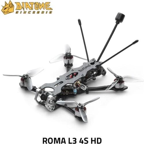DIATONE ROMA L3 RUNCAM Split 3 1080P HD Ultra Tiny VTX 4S 3inch MAMBA F411 AIO 25A 1206 3600KV 4S PNP RC FPV DRONE