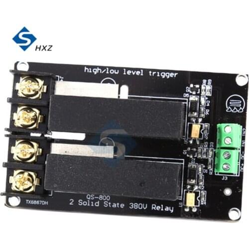 2 Channel Solid State Relay Module 380V 8A High and Low Level H-L Trigger Board SSR-D3808HK Switch Controller for Arduino