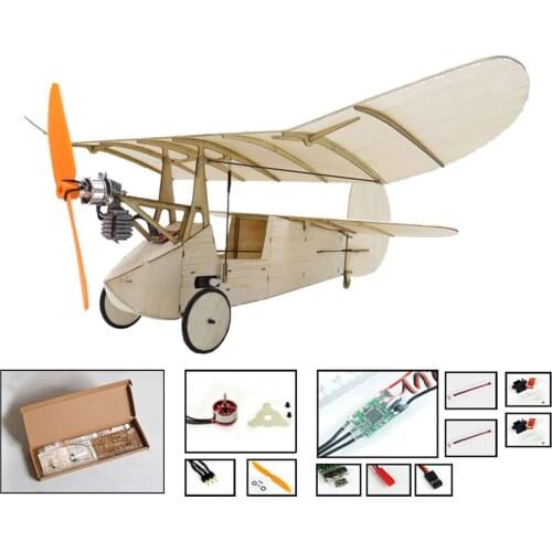 DWH K0704 358mm Wingspan RC Airplane Balsawood Aircraft DIY Toy for Kids Adults Unassembled with Motor ESC Servo and Propeller