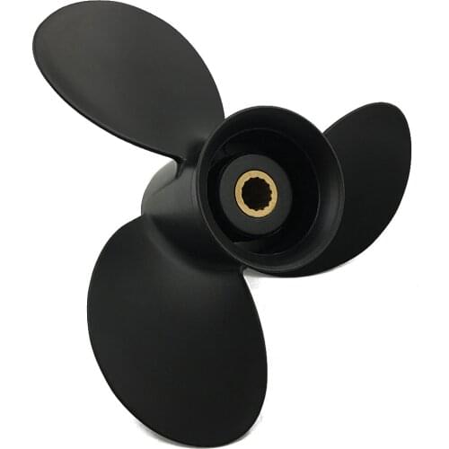 Boat Propeller 9.25x9 Fit for Mercury Outboard 9.9HP-15HP 3 Blades Aluminum Prop 14 Tooth Propel RH OEM NO: 48-897750A11 9.25x9