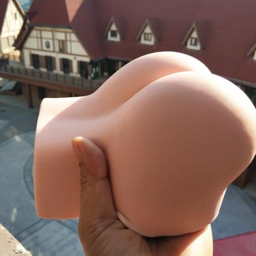 1.5kg Silicone Big Ass 3D sex doll artificial vagina Double Channels Sex Toys for Men Male masturbator cup Masturbate for man