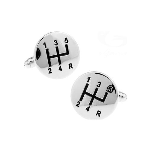Mens Car Gear Quality Copper Material Cuff Links