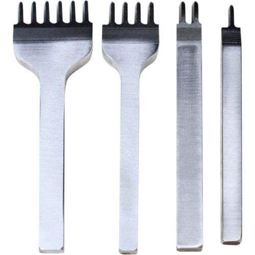 Leather Craft Tool Set Stainless Steel Hole Chisel Graving Stitching Punch Tools Kit Home Leathercraft Tool Sets