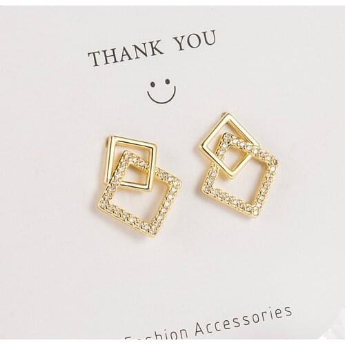 Real 18K Gold Jewelry Earring Women Fine Aros Mujer Oreja Pink Earrings for Women Orecchini 18 K Yellow Gold Bizuteria Jewelry