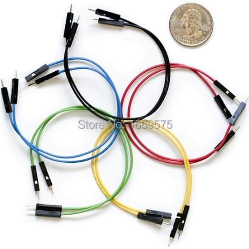 Wholesale 200 Packs/Lot Premium 5 colors Male Male 15cm Pack of 10 pcs DIY For Arduino Breadboard Jumper Wires