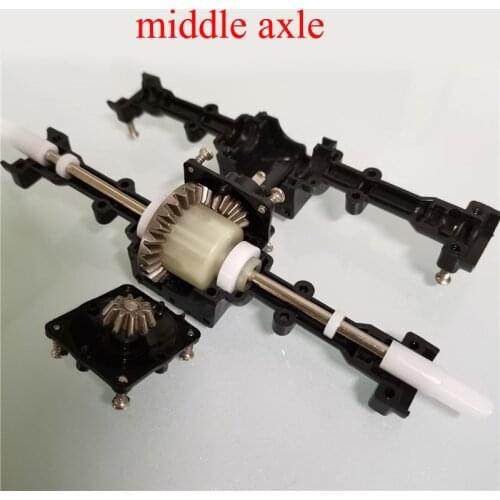 1pc Front/Middle/Rear Axle with Metal Differential Gear Upgrade Spare Parts for WPL/FY/JJ 6WD 6x6 Drive RC Military Army Truck