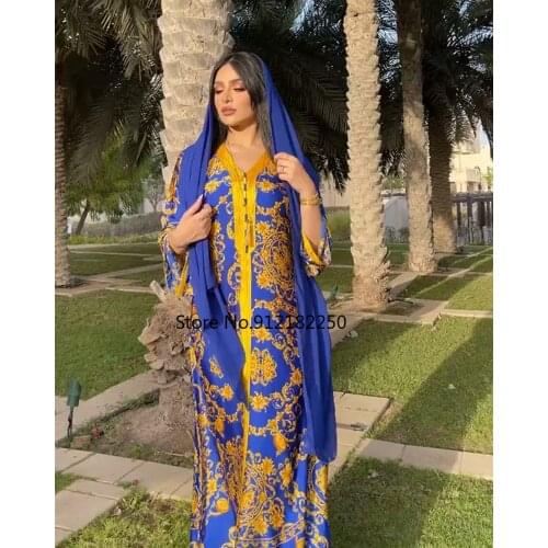Ramadan Turkey Muslim Dress Women Abaya Moroccan Kaftan Islamic Clothing India Khimar Djellaba Dubai Jilbab Party Vestidos Eid