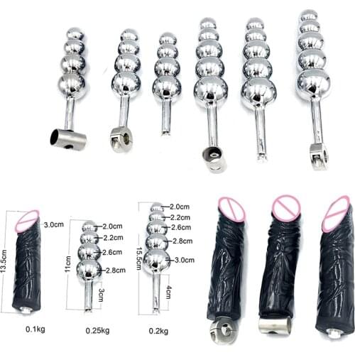 Removable Chastity Belt Accessories Anal Beads Anal Plug Silicone Dildo 4/5 Ball Sex Toys for Men Couple Women Male Masturbator