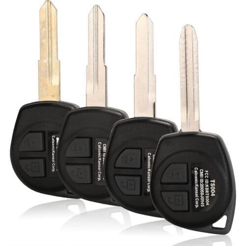 Kutery 2 Buttons Replacement Remote Car Key Shell Case Fob For Suzuki Igins Alto SX4 Vauxhall Agila Fob HU87 TOY43 SZ11R Blade