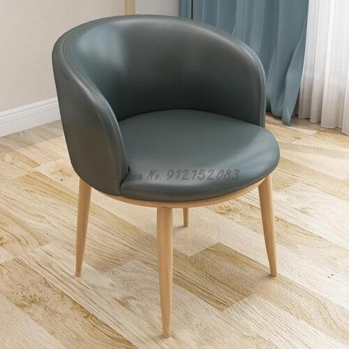 Light luxury dining chair home desk bedroom girl makeup chair backrest milk tea coffee shop negotiation reception lounge chair