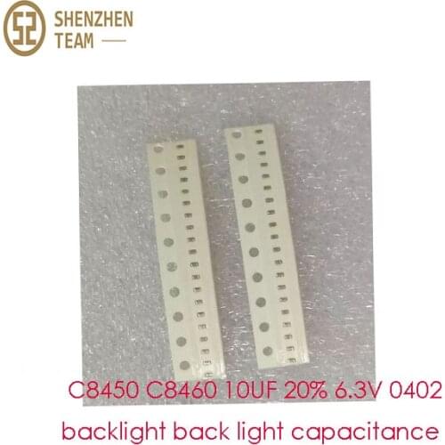 SZteam 10pcs/lot for ipad air 2 6 C8450 C8460 10UF 20% 6.3V 0402 backlight back light capacitance