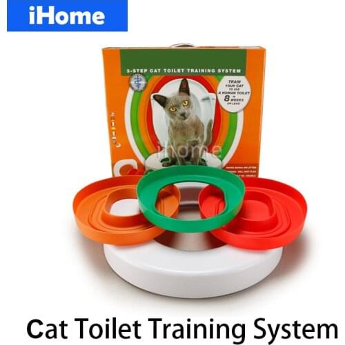 High Quality Cat Toilet Training Kit Professional Train Love Clean Cats Use Human Toilet Easy To Learn Litter Lavatory Box