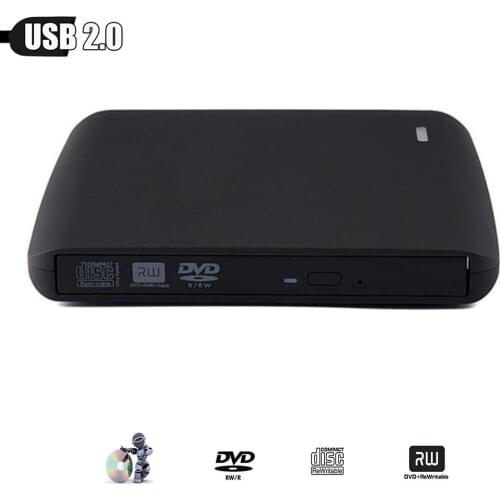 External Slim USB 2.0 DVD Burner DVD-RW VCD CD RW Burner Drive Superdrive Portable for Apple Pro Air iMAC PC Laptop Notebook