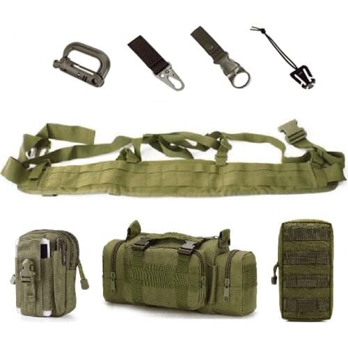 Molle War Battle Belt military Tactical Waist Support Army Molle Bag Carrier Airsoft Hunting Accessories Adjustable Soft Belt