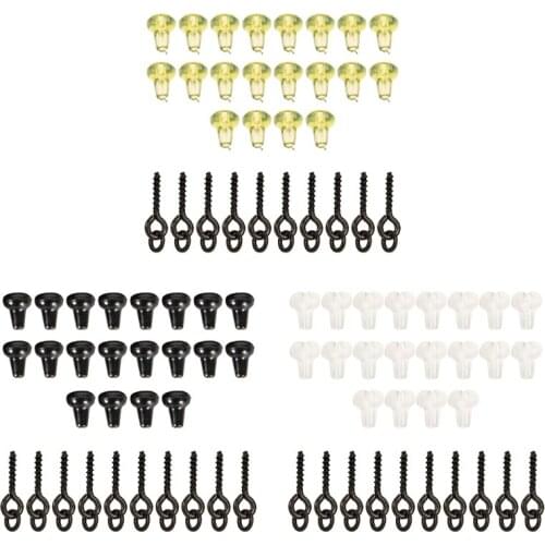 F2TC Fishing Pop-up Hook Bait Screw Carp Fishing Accessories with Link Loop Terminal Fishing Tackle Accessories Kit