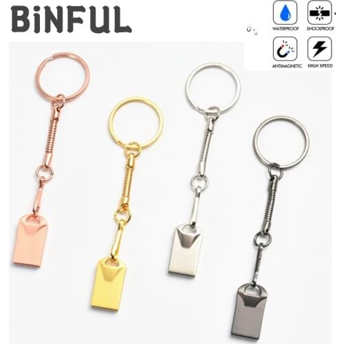 BiNFUL High Quality Usb Flash Drive Type-C Pen Drive Metal Waterproof Pendrive 2.0 4G 8G 16GB 32GB 64GB Flash Disk Cle Usb Stick