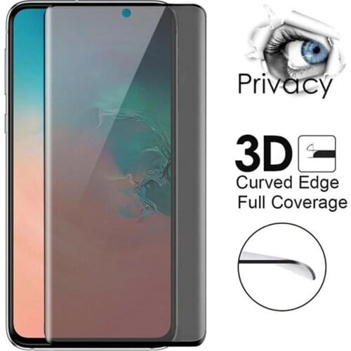 For Samsung S8 S9 Plus 9H Anti Spy Tempered Glass Full Screen Protector for Samsung S20 Ultra S10 Plus 3D Anti-Spy Privacy Film