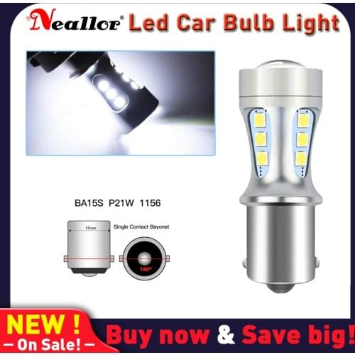 1X BA15S P21W 1156 7506 LED Bulbs 3030 SMD LED Bulb Car Brake Lights Reverse Lamp For Toyota Hyundai Kia Lexus Mazda Nissan T20