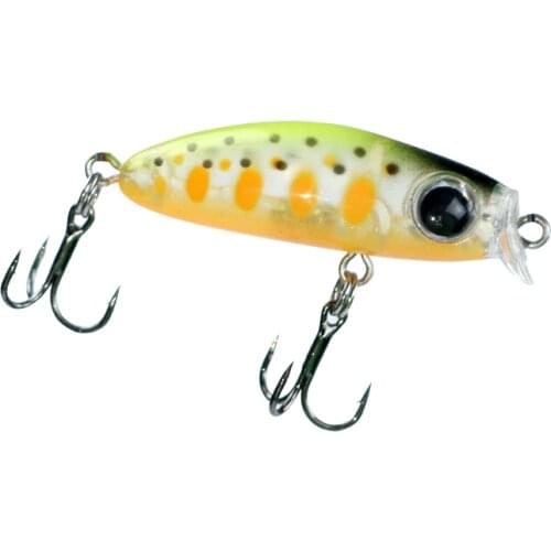 1PCS new Japanese Design Fishing Lure 2.2g 35mm Floating Minnow MINI Crankbait Hard Bait For Perch Trout Bass
