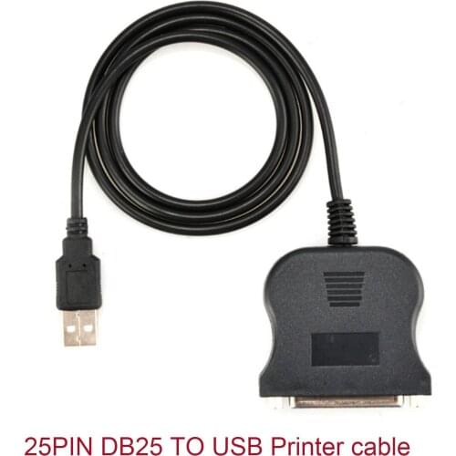 10pcs New DB25 25 Pin USB to Female Parallel IEEE 1284 Printer Adapter c39