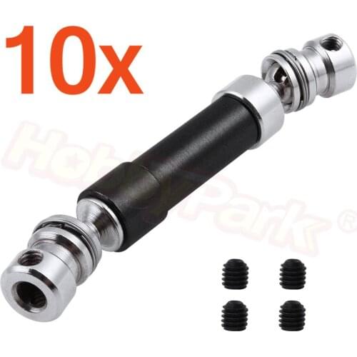 10Pcs/Lot Duty Metal Rear Drive Shaft CVD For WLtoys 1:12 Scale RC Car 12428 12423 Crawler Short Course Truck Upgrade Parts
