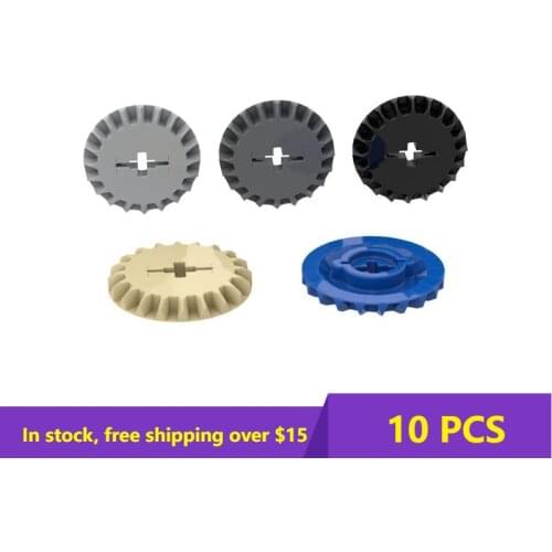 10PCS MOC 32198 20 Tooth Ggear Tooth Disc Outer Diameter 20.5 Building Block Parts MOC Kids Brain Games DIY Toys Best Gifts