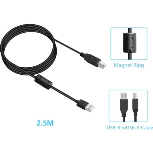 2.5M USB Cabel High Speed A to B Male to Male Usb Printer Cable for Microphone Printer