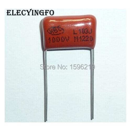 20pcs CBB capacitor 103 1000V 103J 1KV 0.01uF 10nF P15 CBB13 Metallized Polypropylene Film Capacitor