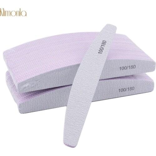25pcs Professional Nail File Buffers For Manicure 100/180 Nail Art Sanding Block Emery Board UV Gel Polish Nail Care Tools