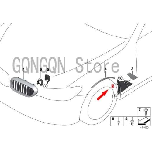CAR air duct Front left wheel cover bm wG30 520D B47 G30 520DX B47 G30 530I B46 Internal and external circulation connector