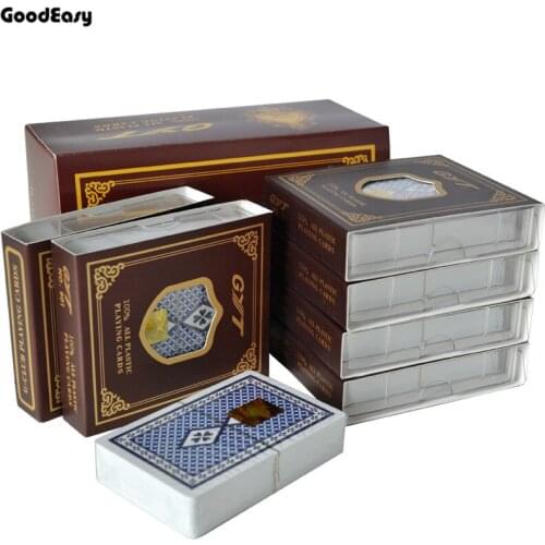 Free Shipping GYT 100% Plastic Playing Card Texas Hold'em Poker Playing Card Black Jack Board Game Waterproof High Quality