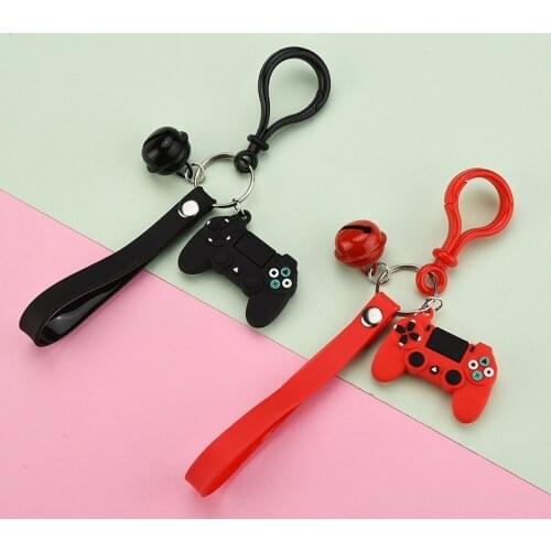 Creative Video Game Controller Keychain Students Schoolbag Pen Bag Stationery Pendant Gamepad Keychain Jewelry