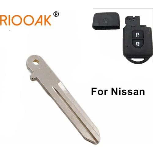 10pcs Smart Remote Key Shell Uncut Emergency Key Blank Blade for Nnissan Micra Xtrail Qashqai Juke Duke Case