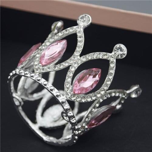 Children Tiaras Crown for Cake Birthday Party Small Diadem Wedding Headpiece Flower girl Headdress Bridal Jewelry
