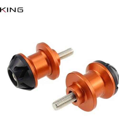 For SUZUKI GSR 600 GSR 750 GSX-S750 GSX-S 1000 GSX-S1000F GSX-R 600 750 GSXR 1000 1100 Swingarm Spools stand screws Slider 8MM