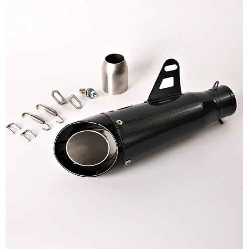 Carbon Fiber Color 51mm Exhaust Muffler Pipe Motorcycle Stainless Steel Escape No DB Killer for SV650 CTX700 Z650 ZX10R/6R