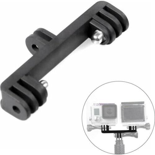 Camera Stand Dual Mount Bracket Bridge Adapter Helmet Monopod For GoPro Hero Action Camera Conversion Head Fill Light