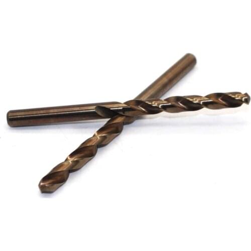 10PCS M35 7.5mm Cobalt Straight Shank Twist Drill Power Tool Attachment High Speed Twist Drill Reamer Drill