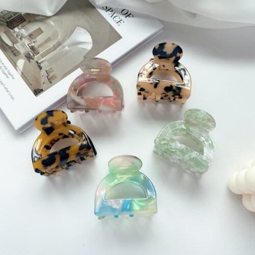 Sweet Mini Acetate Hair Clip for Women Girls Hair Claw Chic Barrettes Crab Hairpins Styling Claw Clips Hair Accessories Haarklip