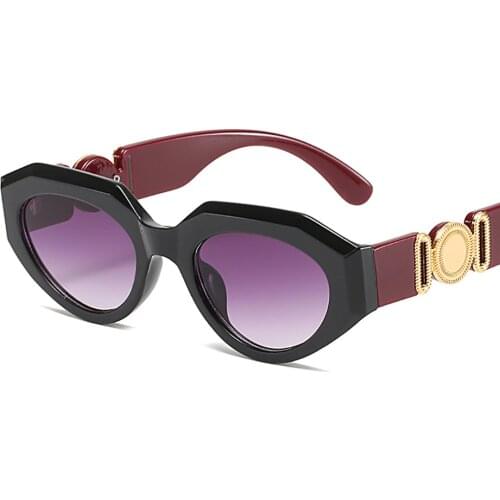 Bohosco Fashion Vintage Cat Eye Sunglasses Classic Traveling Women Outdoor Small Rectangle Shades Sun Glasses Goggle Eyewear