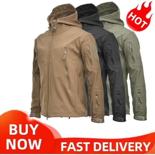 Outdoor Soft Shell Fleece Men And Women Windproof Waterproof Breathable Warm Three-In-One Coat Shark Leather Jacket