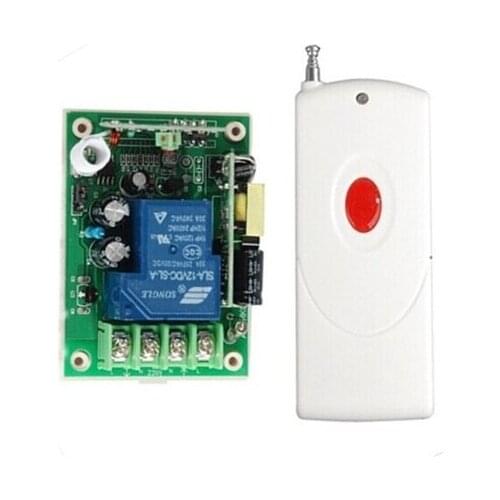 New Arrival AC 220V 30A Relay 1CH Wireless RF Remote Control Switch Transmitter+ Receiver Most Popular