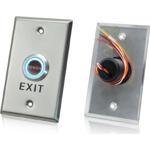 Infrared sensor switch Automatic reset door button Stainless steel panel door open button
