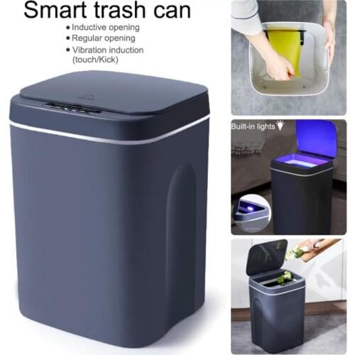 Chargeable Induction Type Home Smart Trash Household Intelligent Trash Contactless Induction Waste Bin Kitchen Bathroom Dustbin